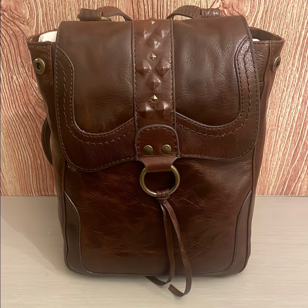 New Frye Corrine Leather Backpack